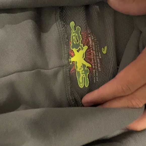 Grey sp5der hoodie - Picture 4 of 6